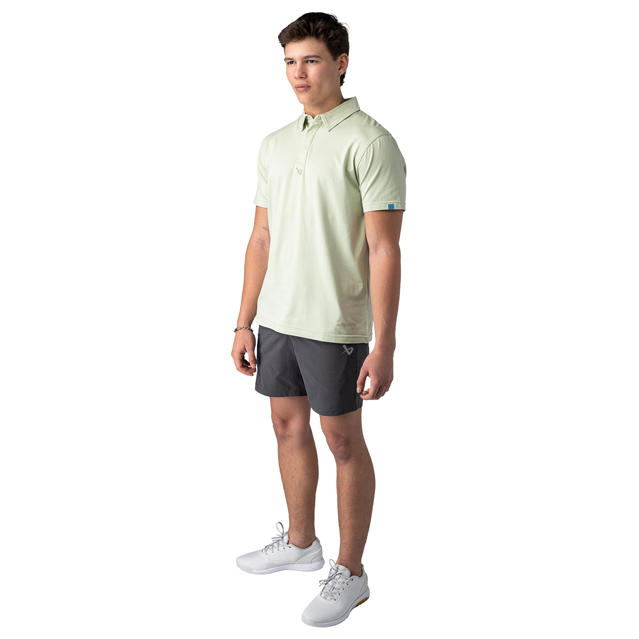 Bauer Men's Runoff Performance Polo - Sand Trap