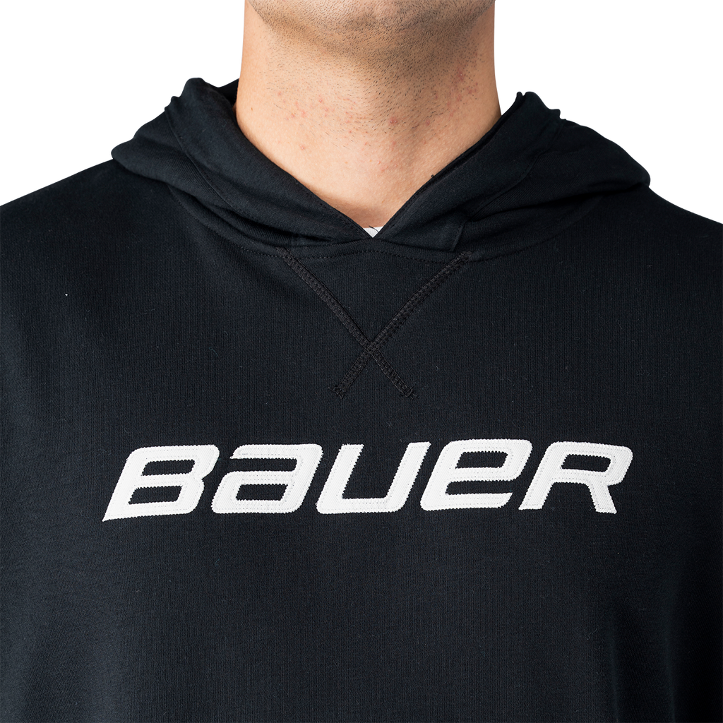 Bauer Jersey Senior Hoodie - Black - chest detail