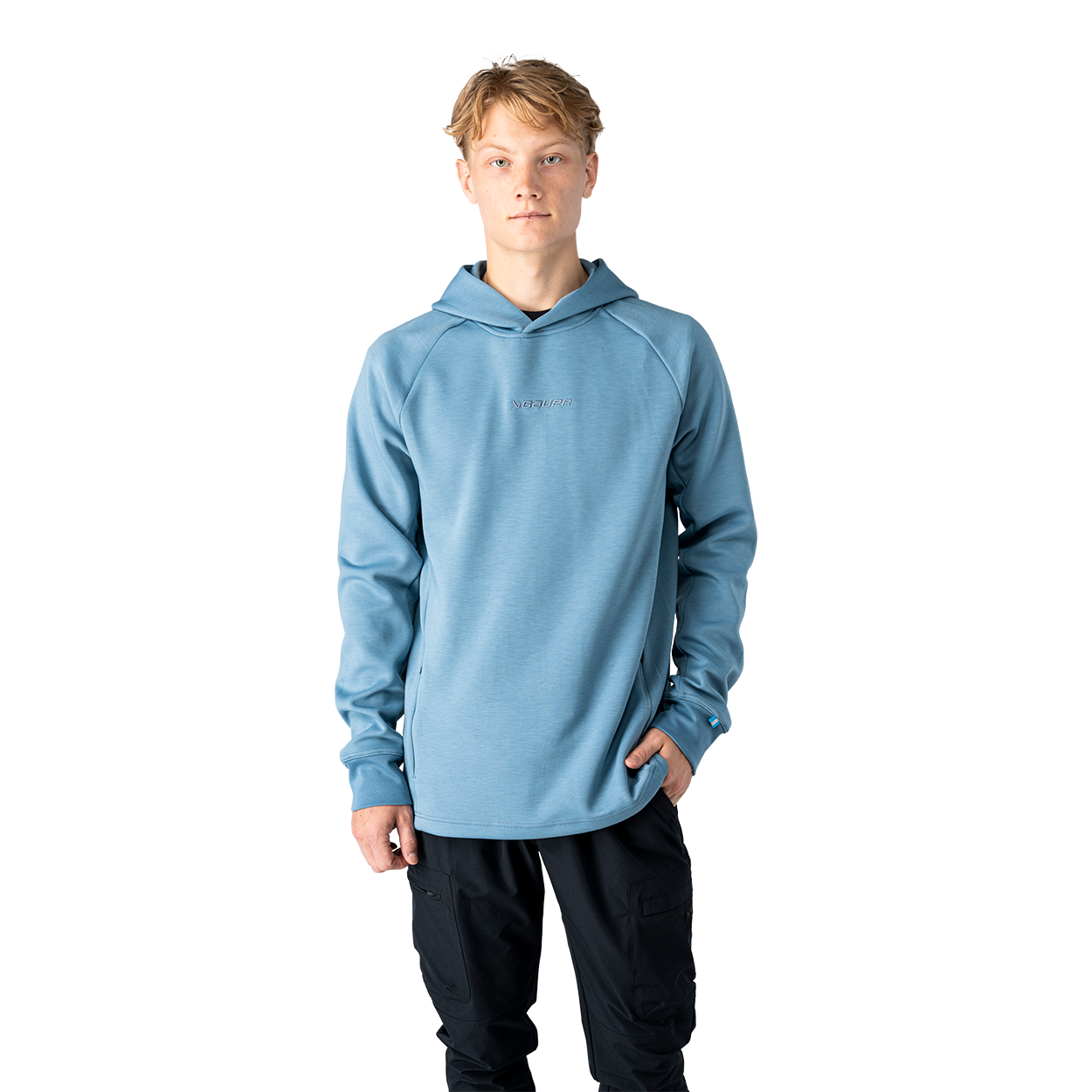 Bauer Travel Senior Hoodie - Blue - front