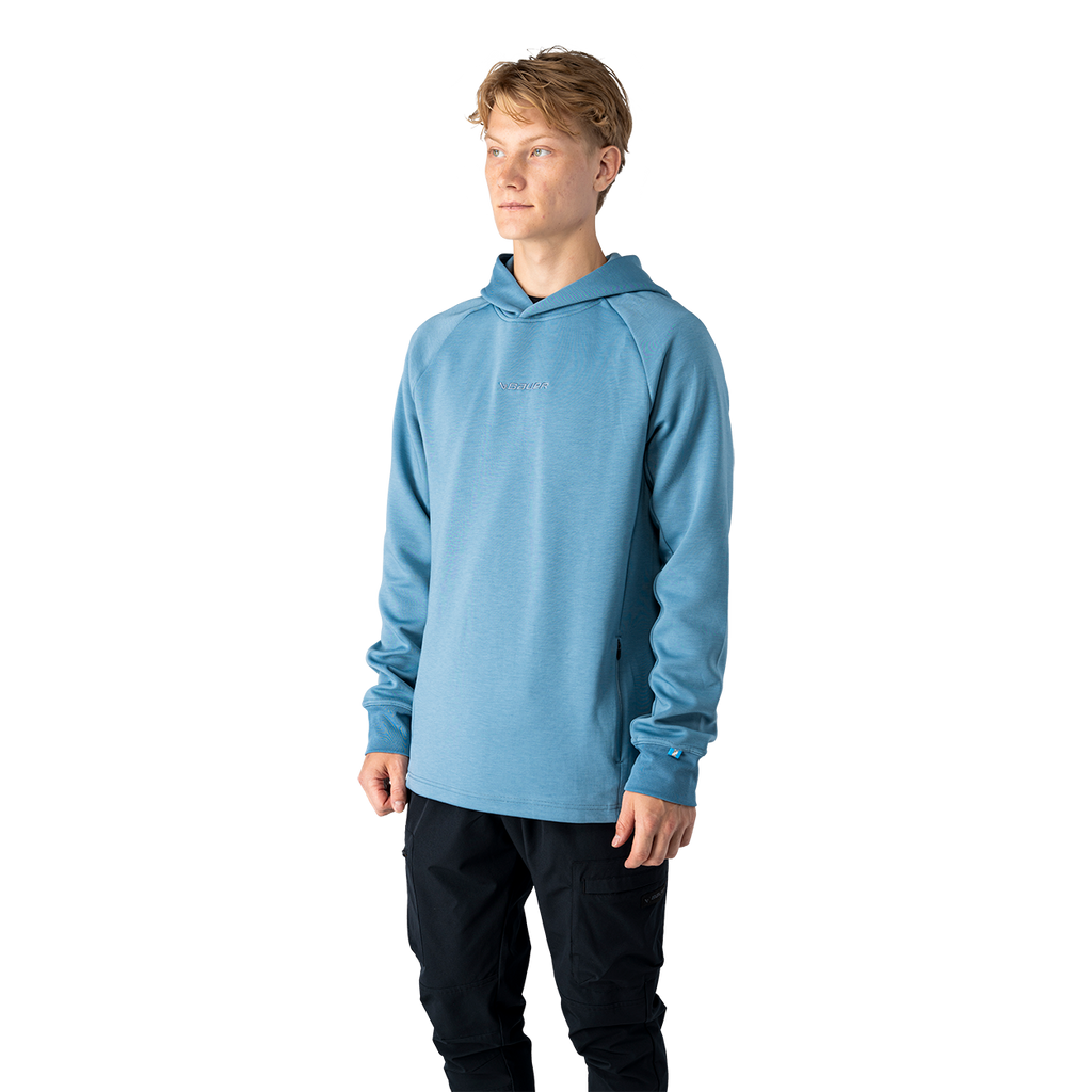 Bauer Travel Senior Hoodie - Blue - detail