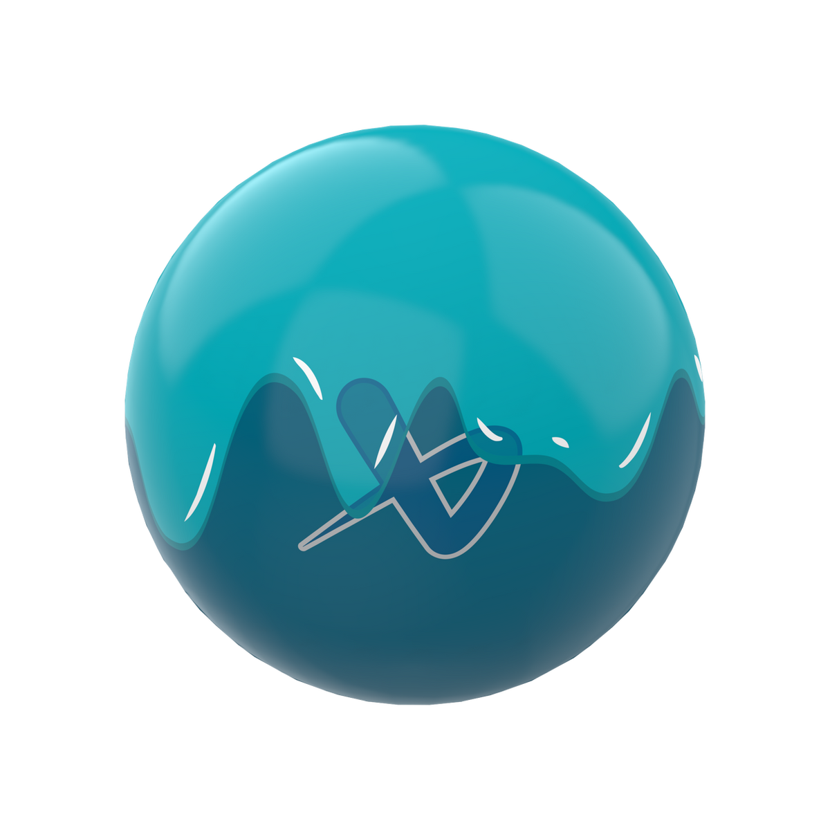Bauer Mystery Mini Balls 2026 - Teal Drip design