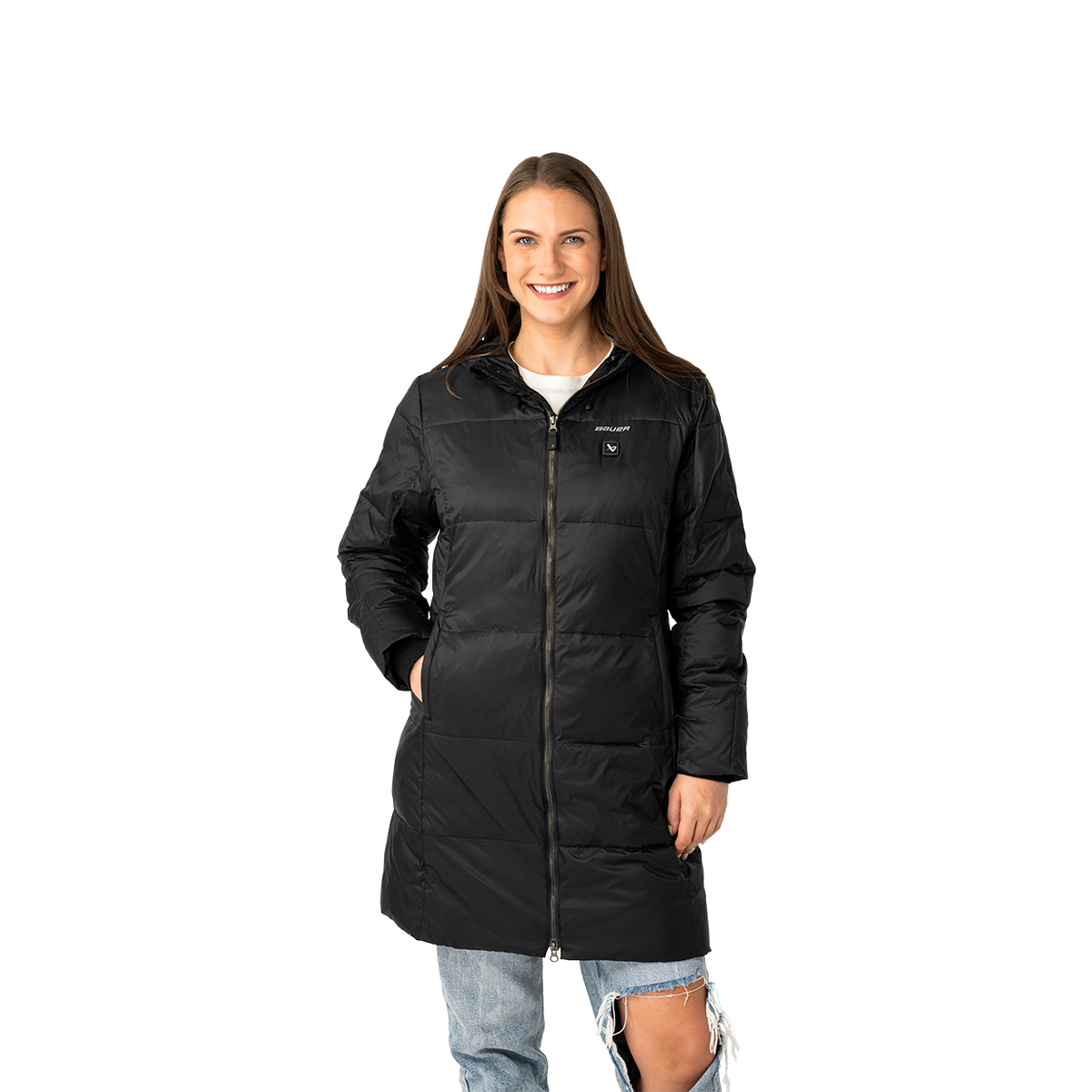 Bauer Women's Redline Heated Jacket - BLACK, front