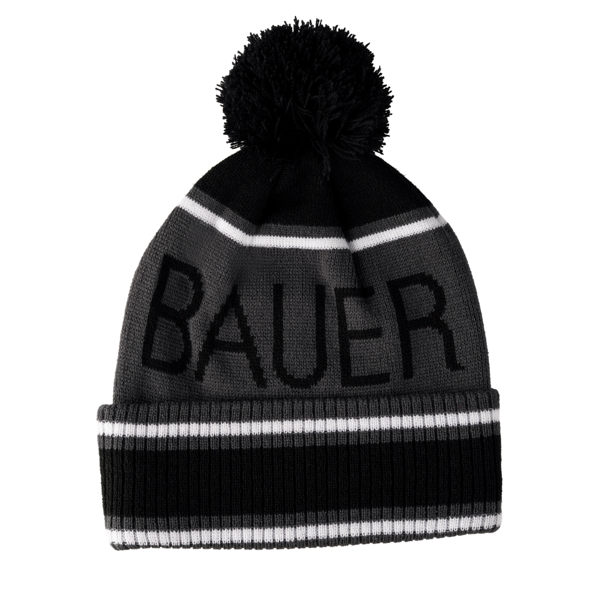 Bauer Knit Pop Toque - BLACK, front