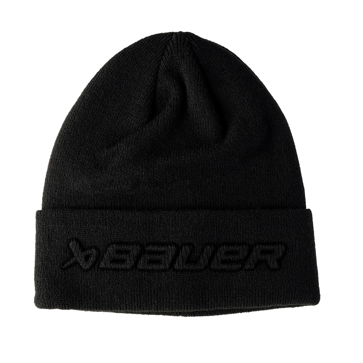 Bauer Embossed Toque - BLACK, front