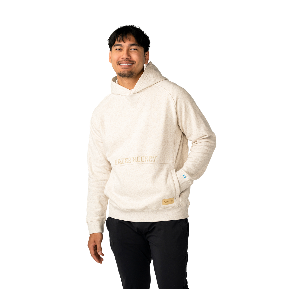 Bauer Senior Whiteout Ultimate Hoodie - WHITE, front