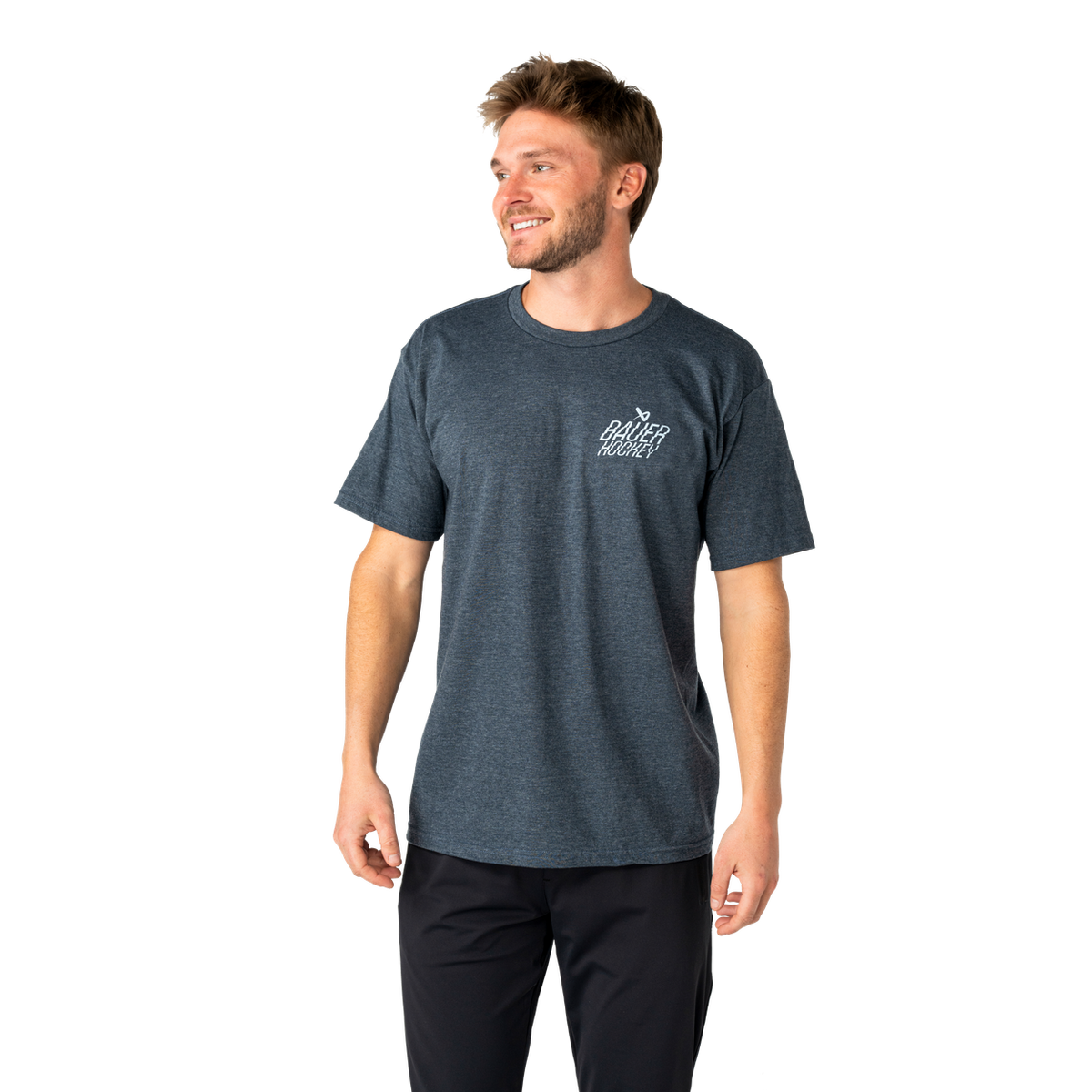 Bauer Senior Rink Graphic Tee - NAVY, front