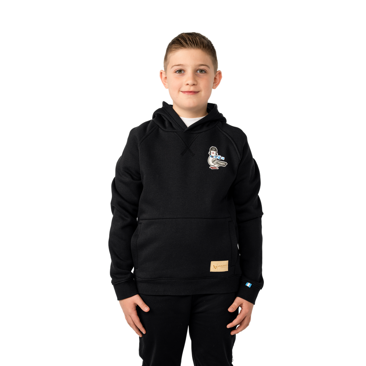 Bauer Youth Pigeon Ultimate Hoodie - BLACK, front