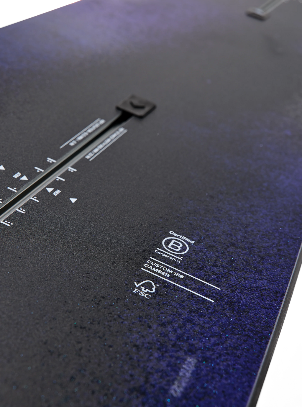 Burton Men's Custom Camber Snowboard - Faded, channel detail view
