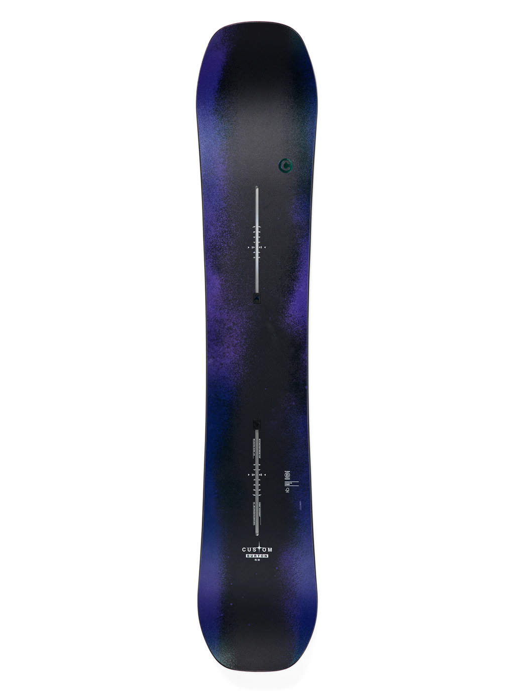 Burton Men's Custom Camber Snowboard - Faded, topsheet view