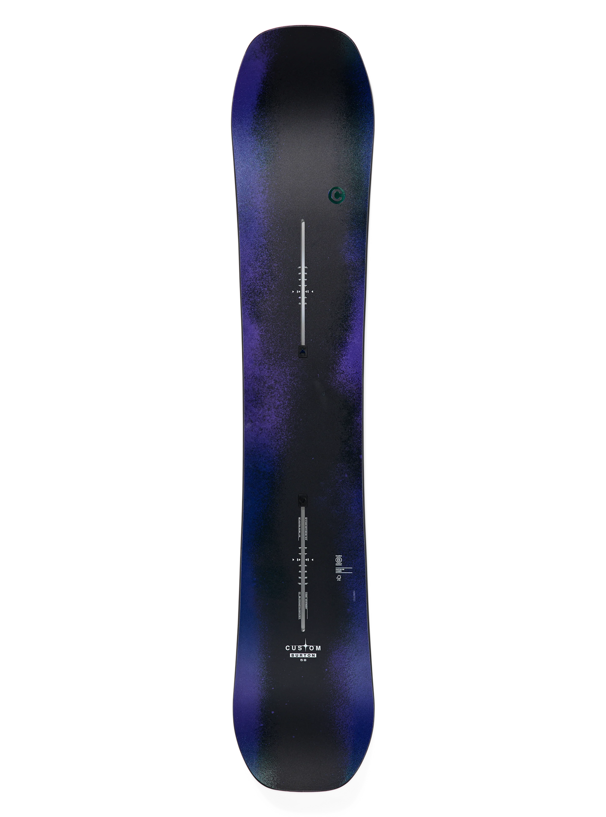 Burton Men's Custom Camber Snowboard - Faded, topsheet view