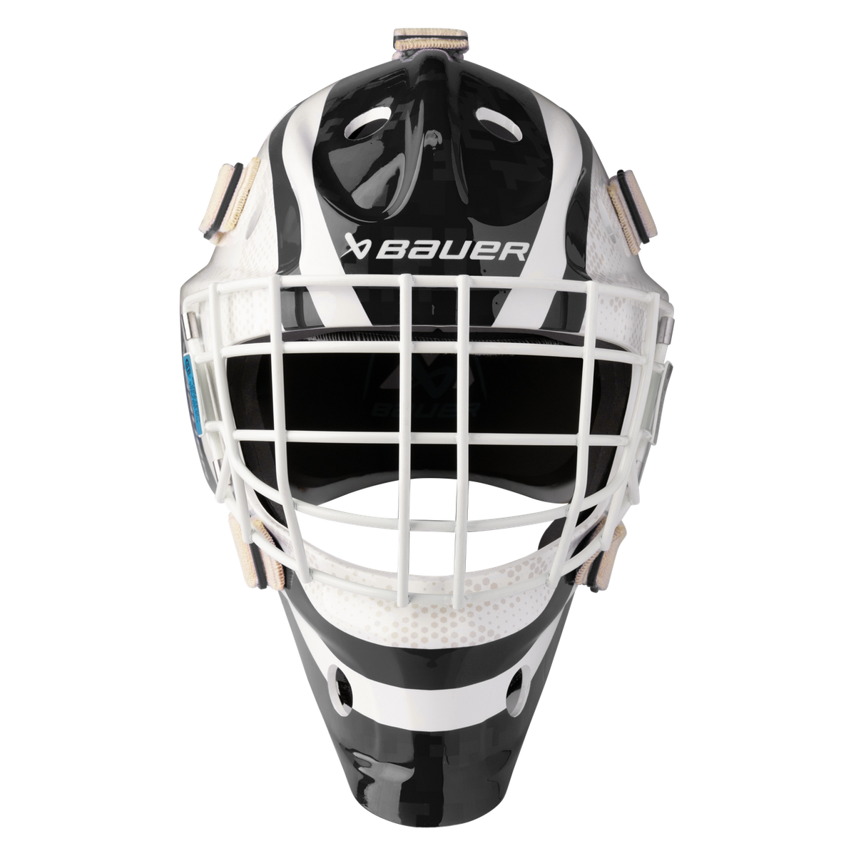Bauer Junior 930 Digi Goalie Mask - 2026 - BLACK, front