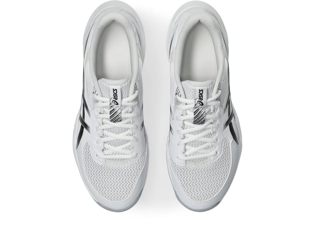 Asics Men's Gel-Rocket 12 Court Shoes - White/Black, top view