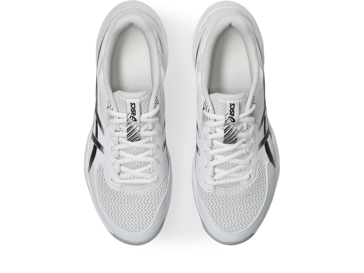 Asics Men's Gel-Rocket 12 Court Shoes - White/Black, top view