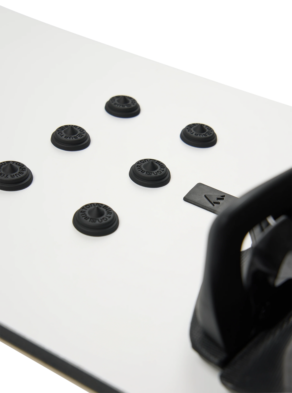 Burton Aluminum Stud Stomp Pad - Black, mounted angle