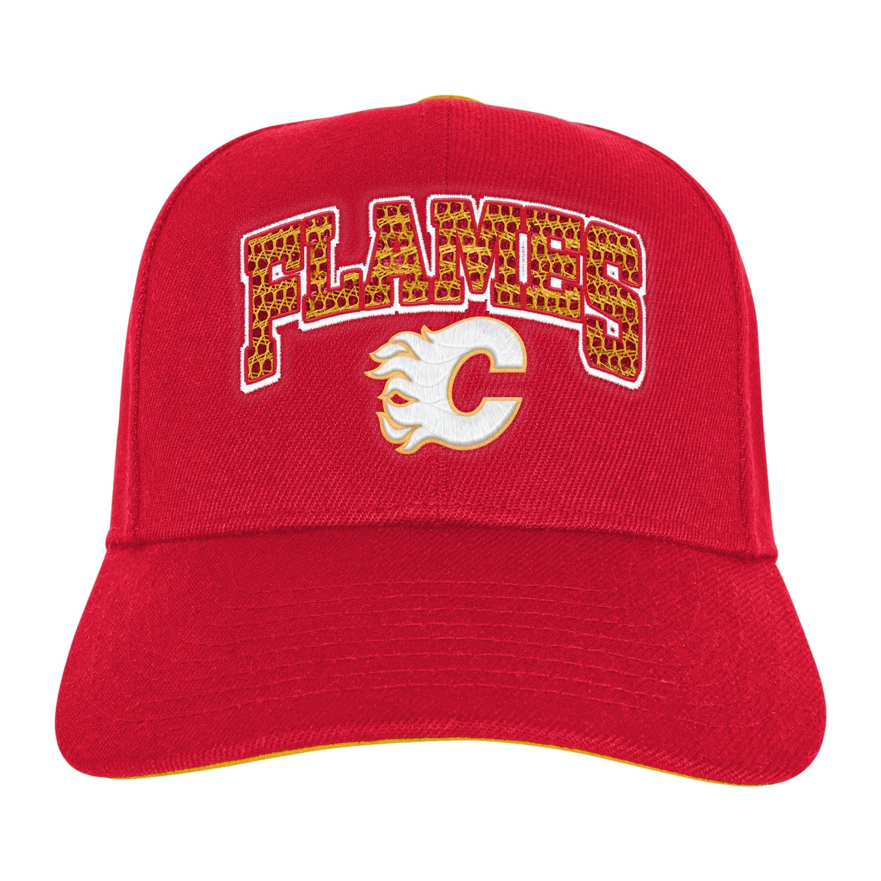 Outerstuff Calgary Flames Youth Outerstuff Essentials Pro Crown Snapback Hat