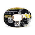 "Benjamin XX" Chrome Oxygen Football Mouthguard - BLACK/GOLD