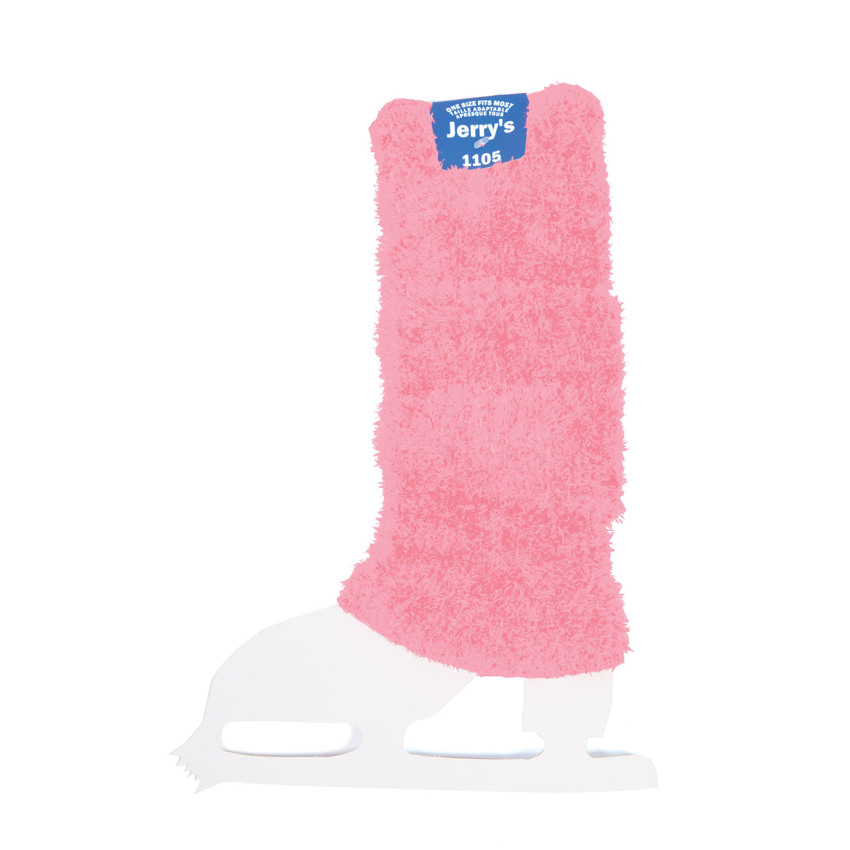 Jerrys Skating World Figure Skating Fuzzy Leg Warmers - Pastel Pink, front view