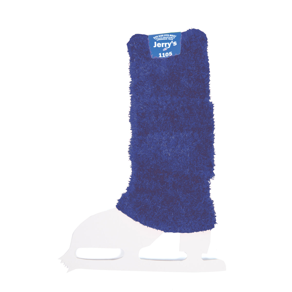 Jerrys Skating World Figure Skating Fuzzy Leg Warmers - Royal Blue, front view