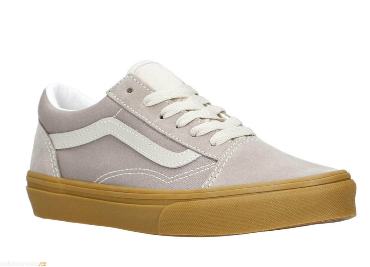 Vans Junior Old Skool Shoes - Neutral Block Gray/Gum