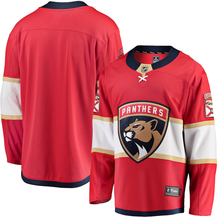 Fanatics Florida Panthers Home Breakaway Jersey - Blank