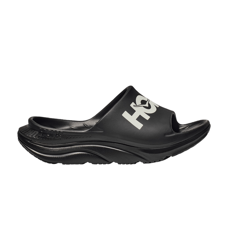 Hoka Ora Athletic Slide Black White