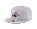 Los Angeles Dodgers Gray Cooperstown Collection Wool 59FIFTY Fitted Hat