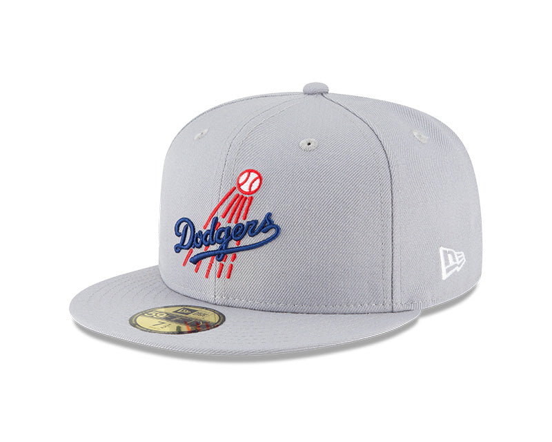 Los Angeles Dodgers Gray Cooperstown Collection Wool 59FIFTY Fitted Hat