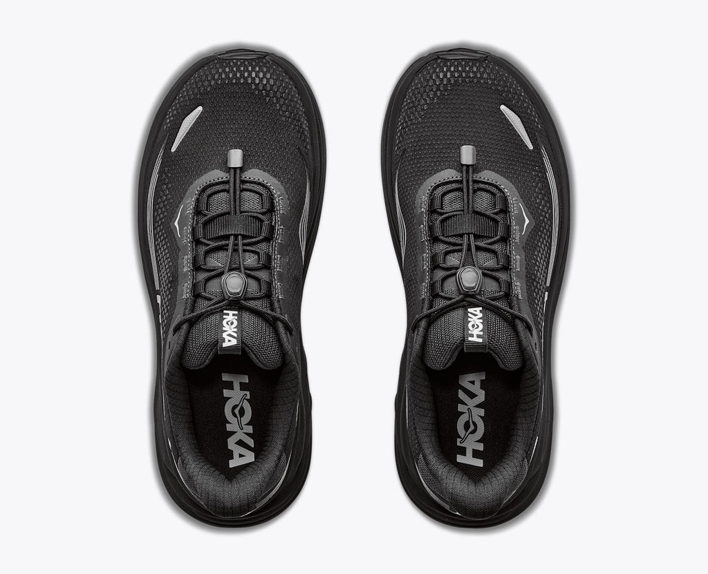 Hoka Men's Clifton 11 GTX - Black/Black - top