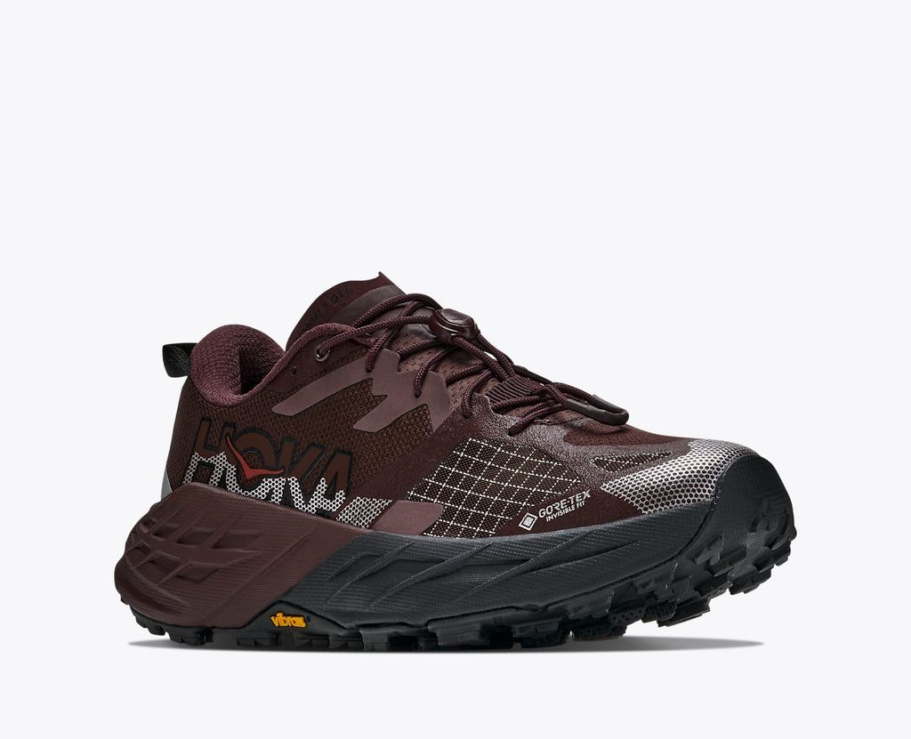 Hoka Women's Speedgoat 7 GTX - Deep Mauve - three quarter