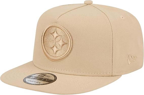 New Era Pittsburgh Steelers Light Beige Color Pack A-Frame 9FIFTY Snapback Hat
