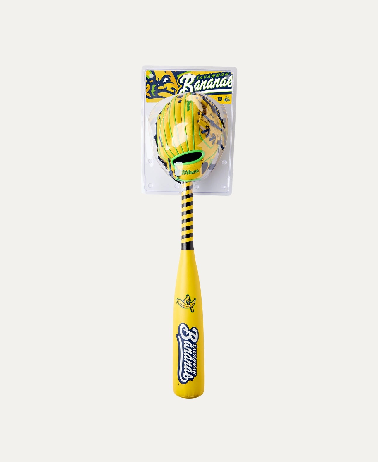Wilson 2026 Savannah Bananas A200 Glove, Ball & Bat Kit - 10”