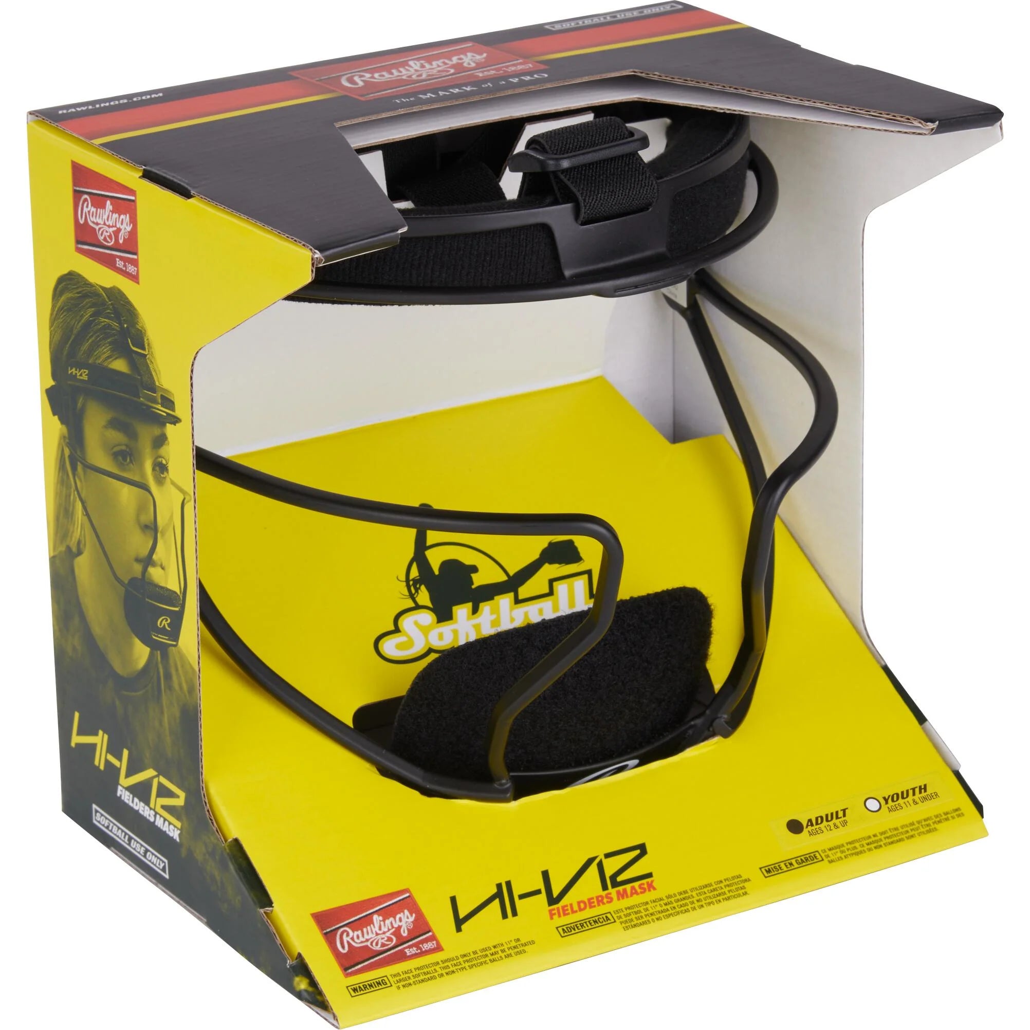 Adult Hi-Viz Ultra Softball Fielders Mask