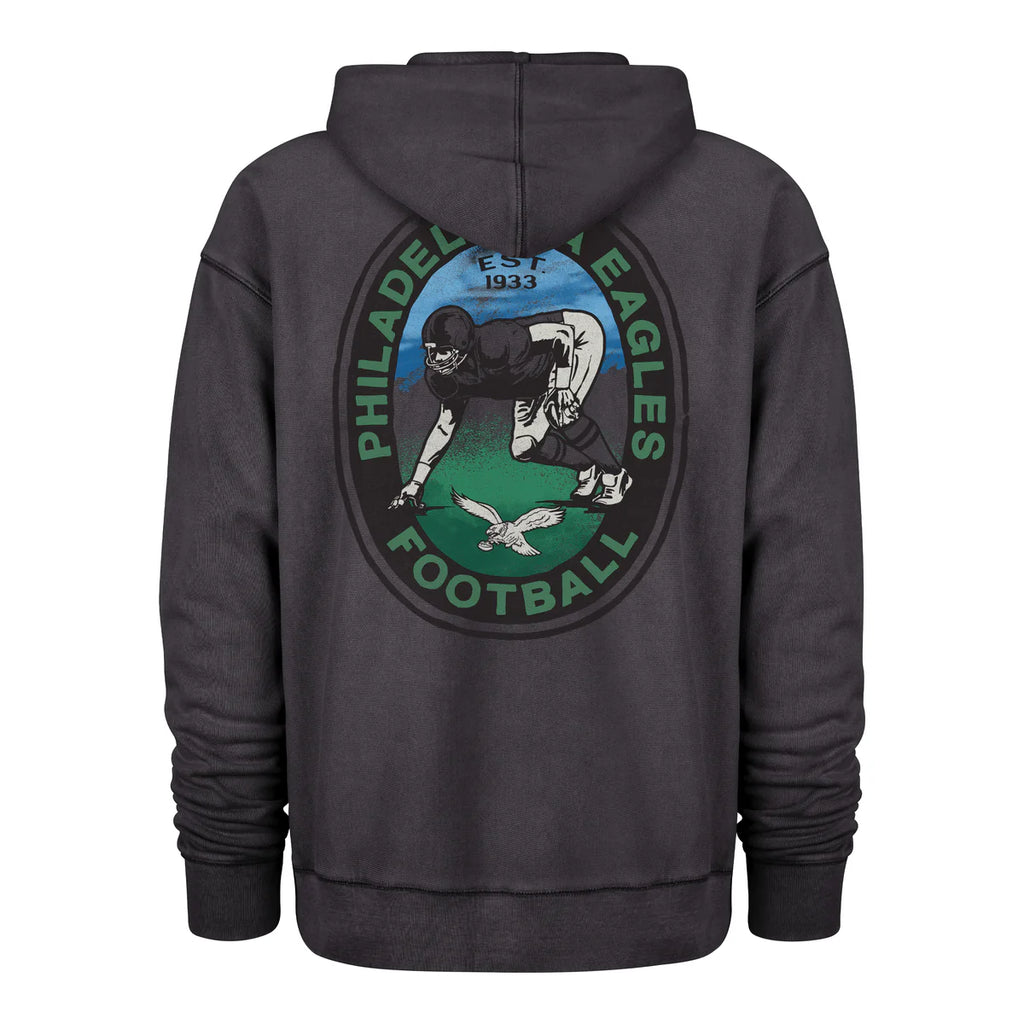 47 Brand Philadelphia Eagles Boot Path Ravine Fleece Hood