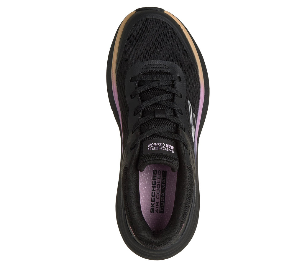 Skechers Women's Max Cushioning Endeavour - Black/Pink - top