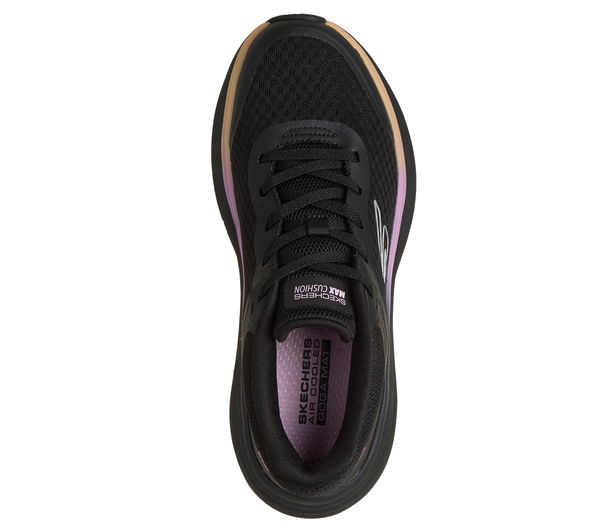 Skechers Women's Max Cushioning Endeavour - Black/Pink - top