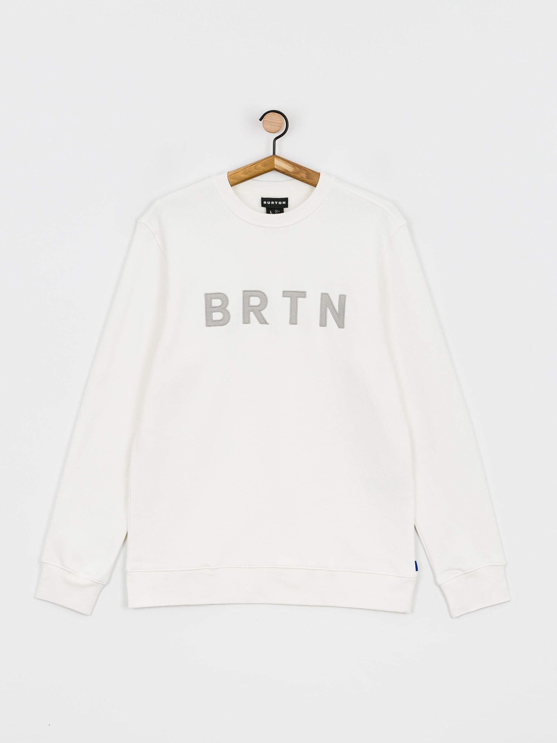 Burton BRTN Crewneck Sweatshirt - Stout White - front