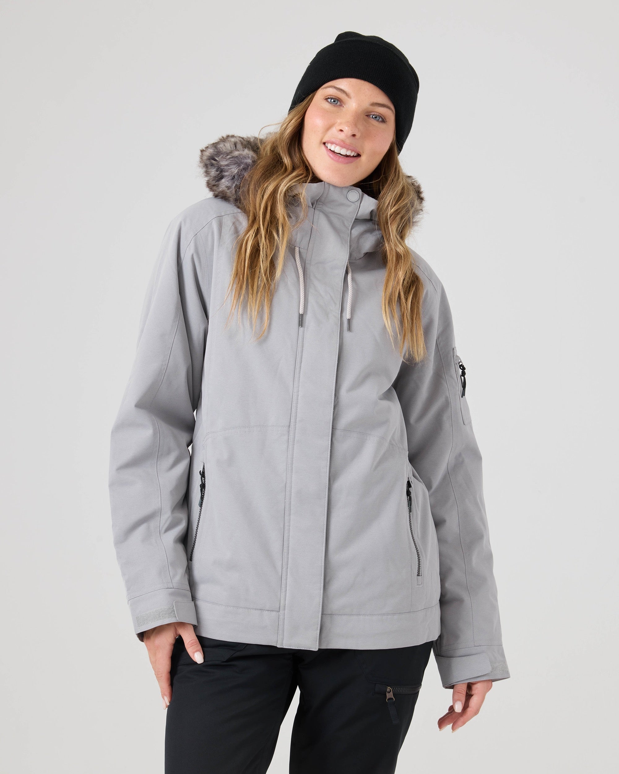 Roxy Meade Jacket Heather Grey front