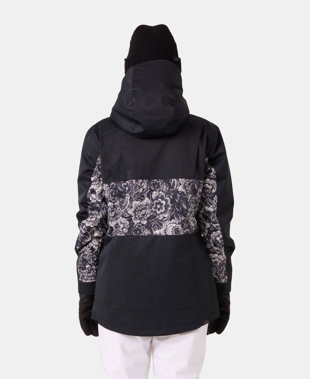 Roxy Presence Parka Jacket - Black Combo, back