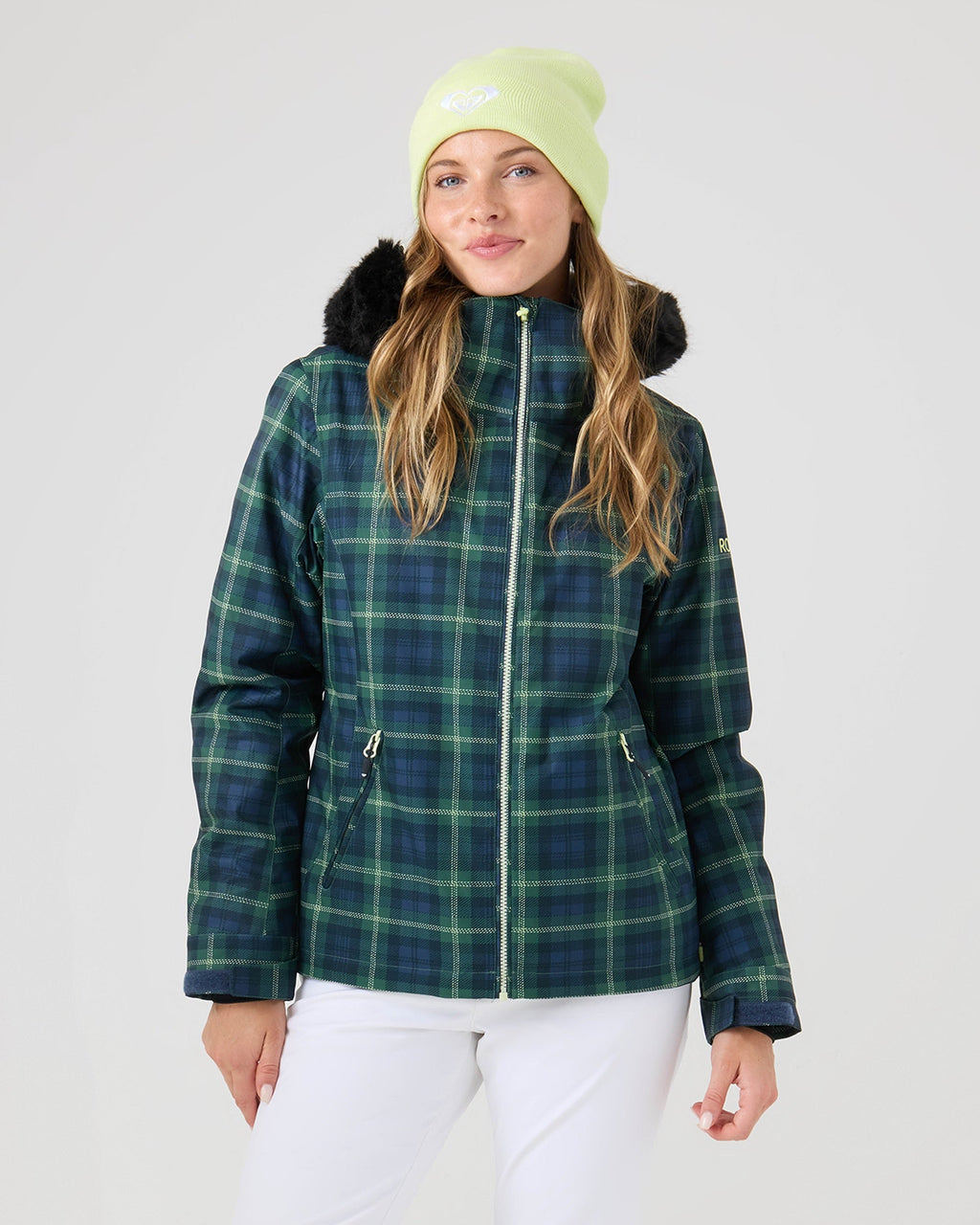 Roxy Women's Jet Ski Jacket - Tartan Plaid