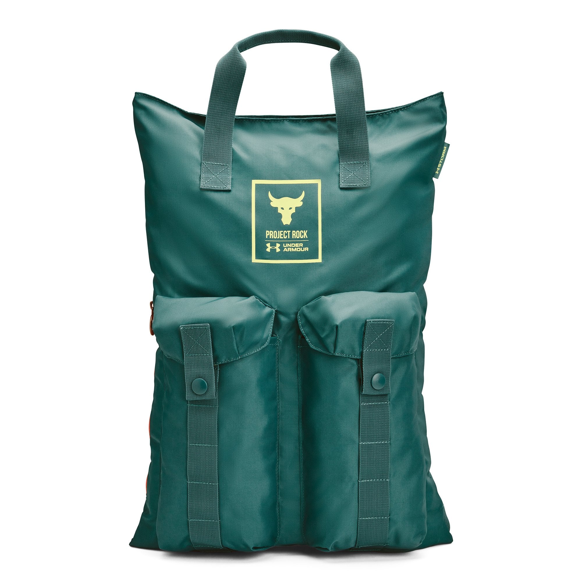 Under Armour Project Rock Gym Sack Green - front