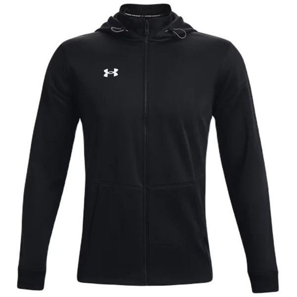Under Armour Armour Fleece Storm Full-Zip Hoodie in Black - front view