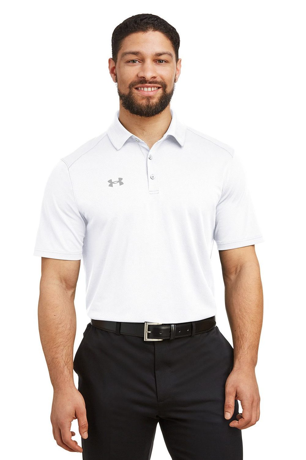 Under Armour Tech Polo White - front view model
