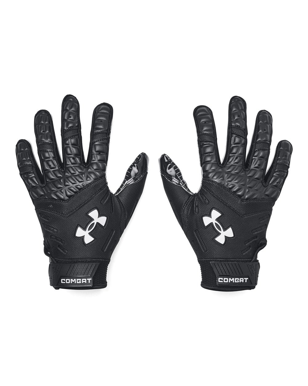 Under Armour Men's Combat Football Gloves - Black