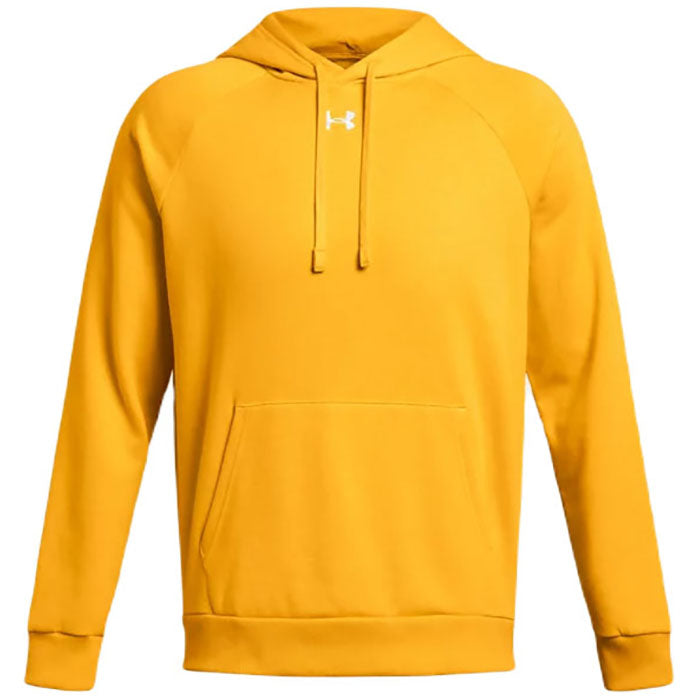 UA Rival Fleece Hoodie Gold/White front