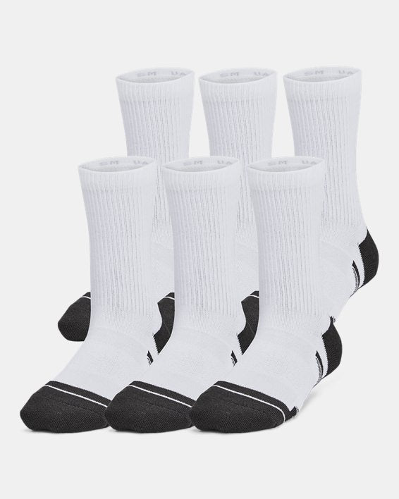 Under Armour Kids' Performance Tech Crew Socks - 6 Pack