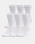 Under Armour Unisex Essential Crew Socks - 6 Pack