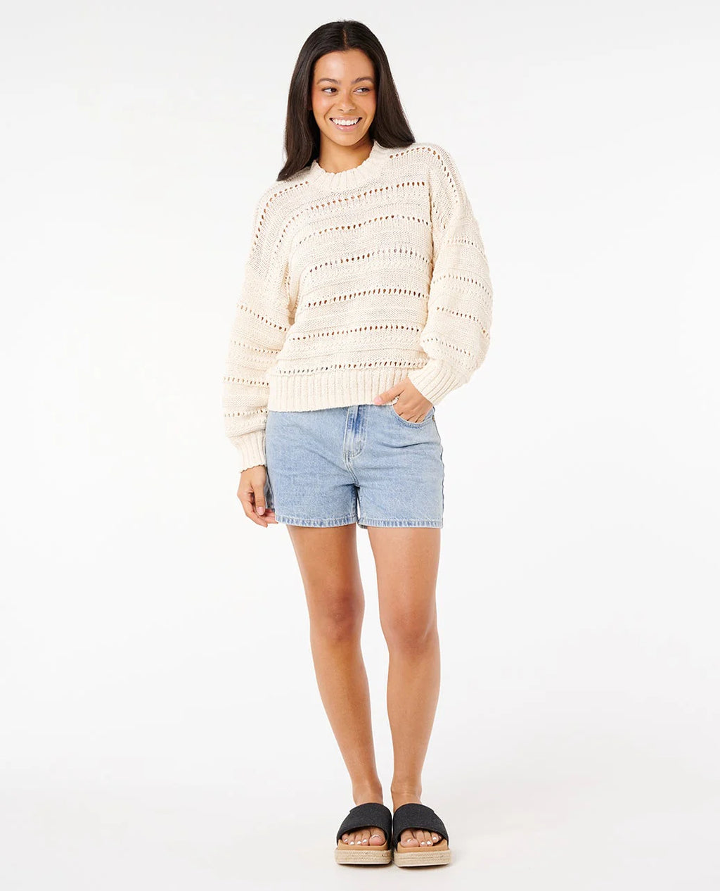 Ripcurl Women's Neon Isles Cotton Stripe Knit