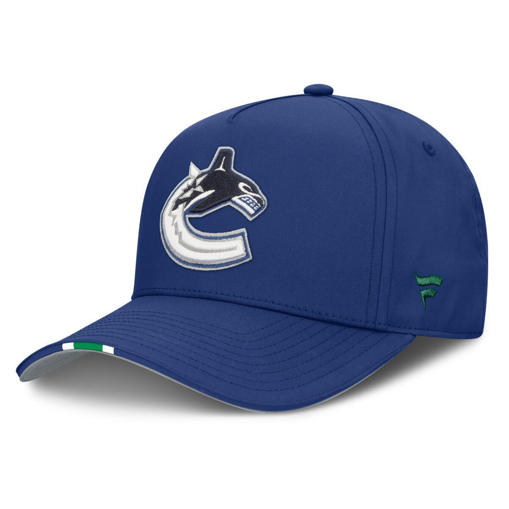Fanatics Vancouver Canucks 2025 NHL Draft Podium A-Frame Adjustable Hat