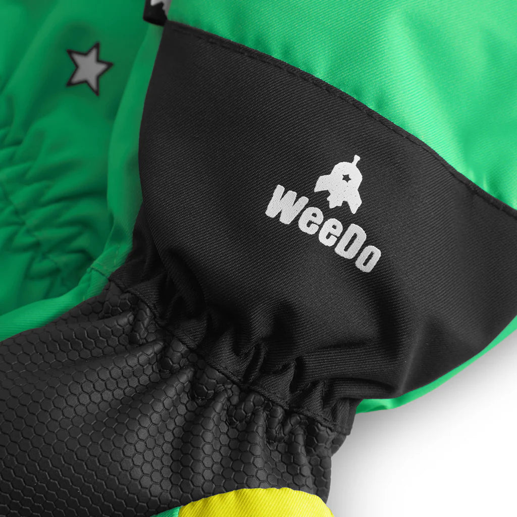 Weedo Youth Mondo Green Mittens