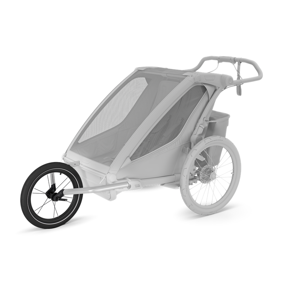 Thule All-Terrain Kit (Double) - Black and silver, in use